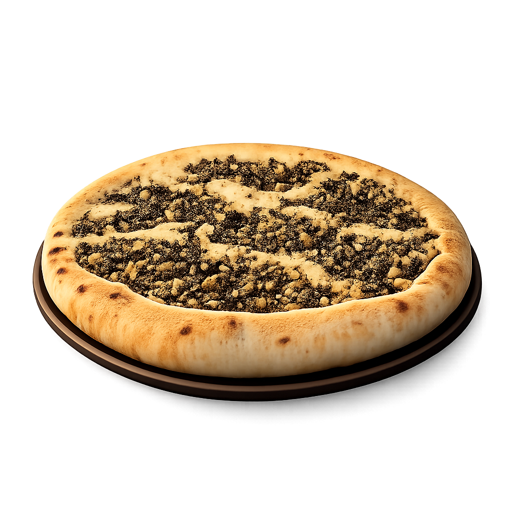 بيتزا لبنة وزعترLabneh & Za'atar Pizza